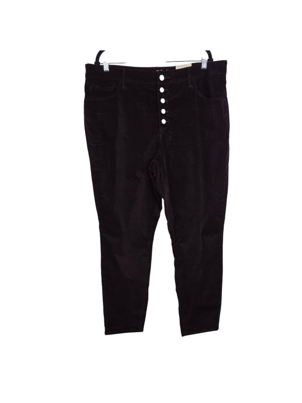 Universal Thread Womens 20W High-Rise Skinny Corduroy Pants Slim Fit Button Fly